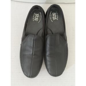 Women's SAS Tripad Comfort Black Leather Walking Sneakers Athletic Size 8.5